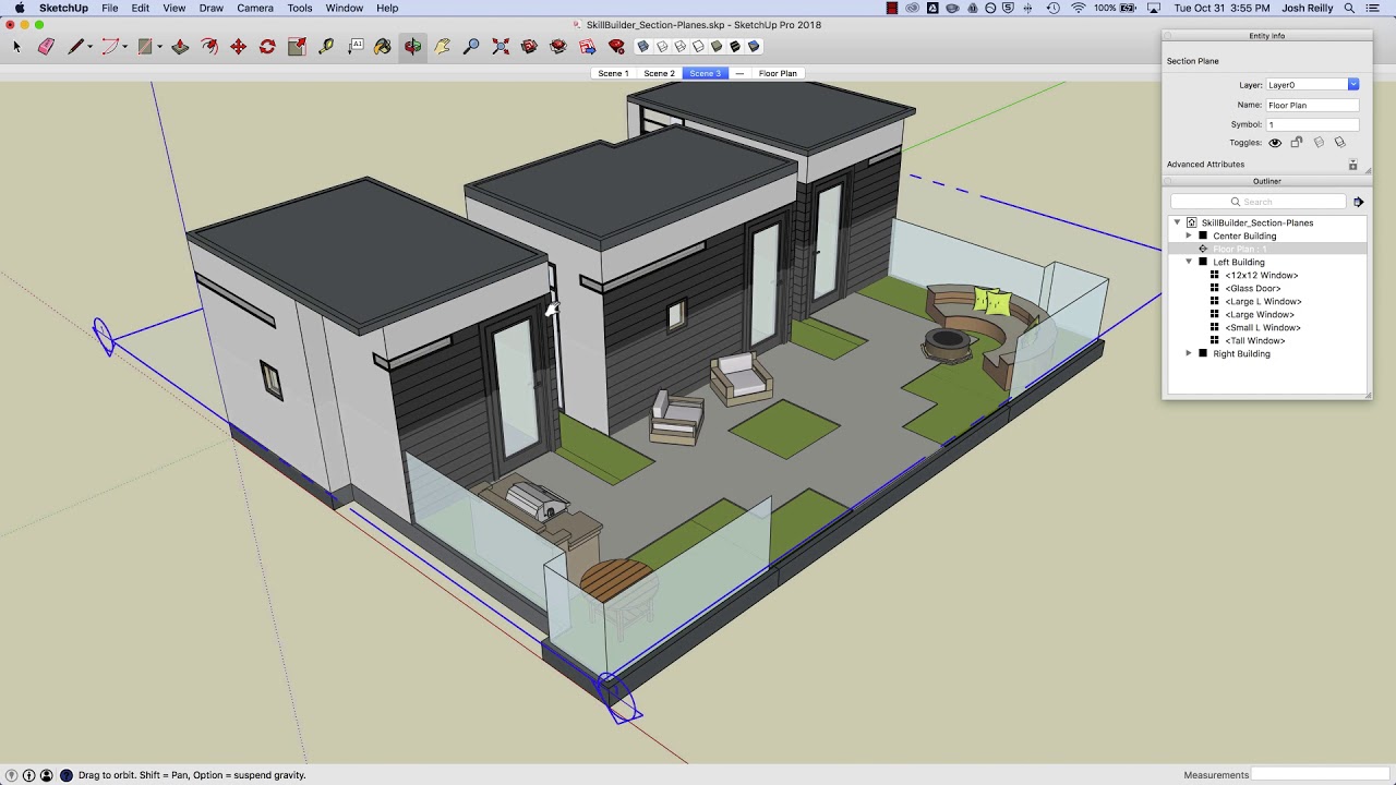 Section view sketchup